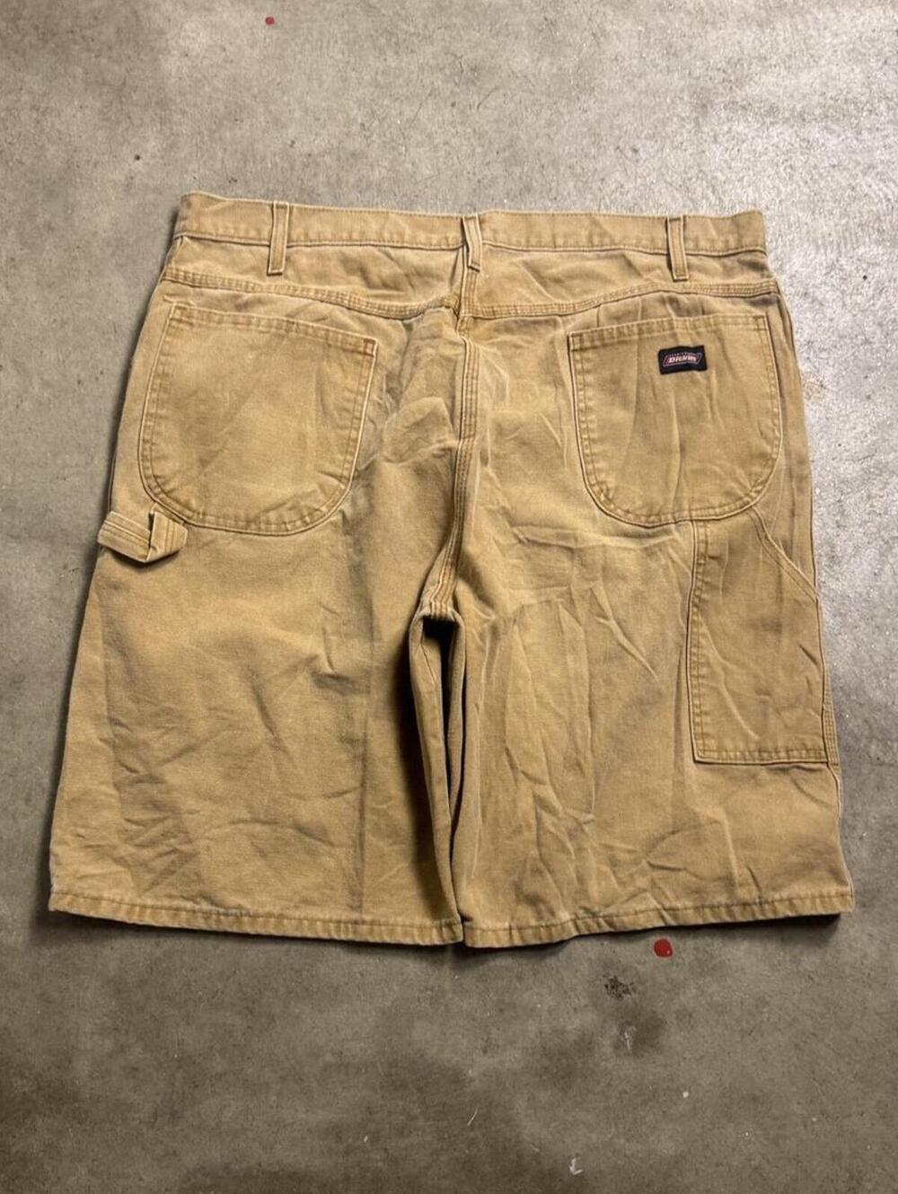 Vintage Dickies Carpenter Shorts Tan Canvas Workwear
